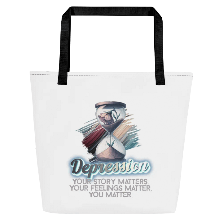 Depression Large Tote Bag w/ Pocket product image (1)