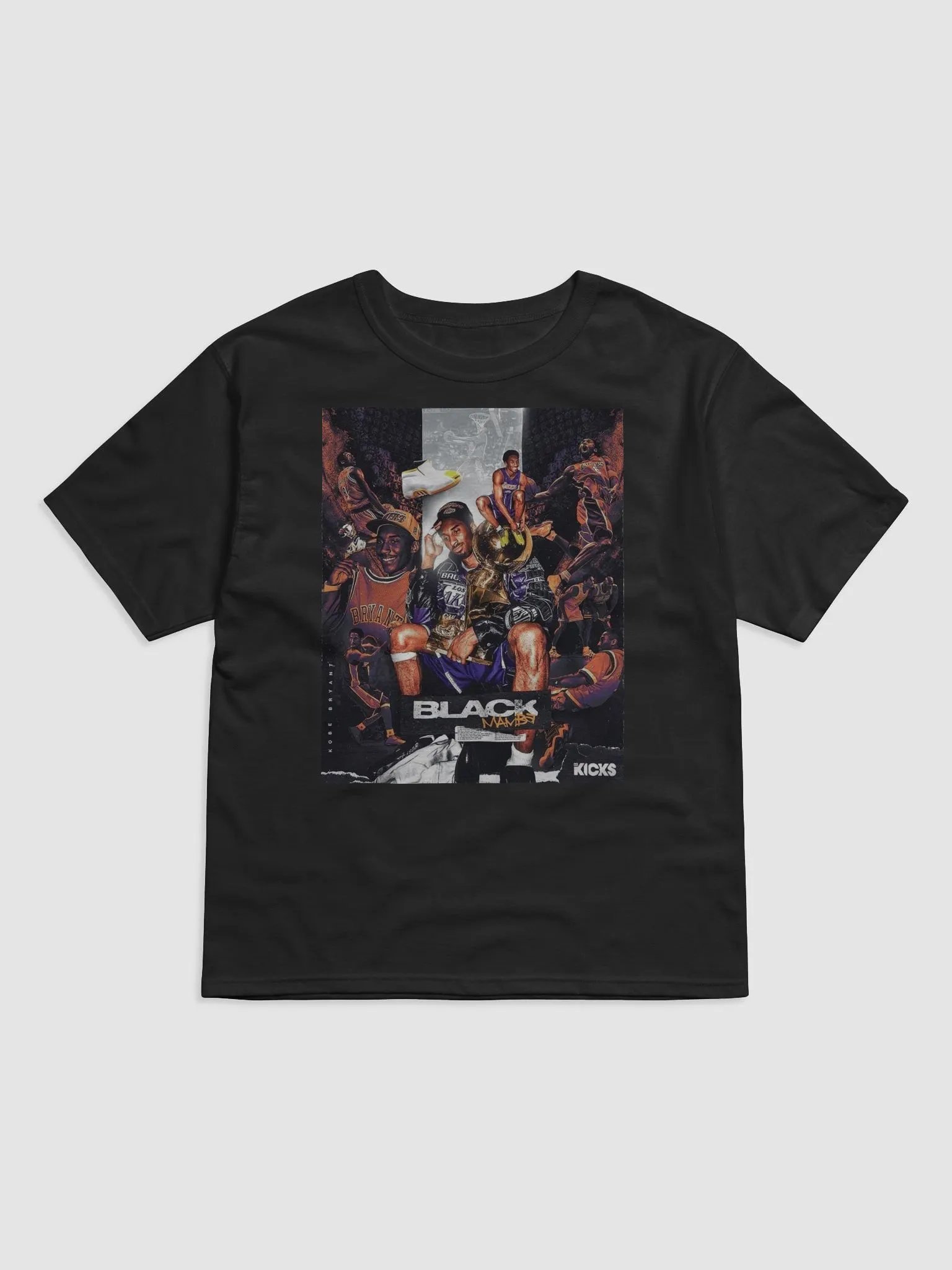 Black Mamba Tribute Basketball Player Collage T-Shirt product image (2)