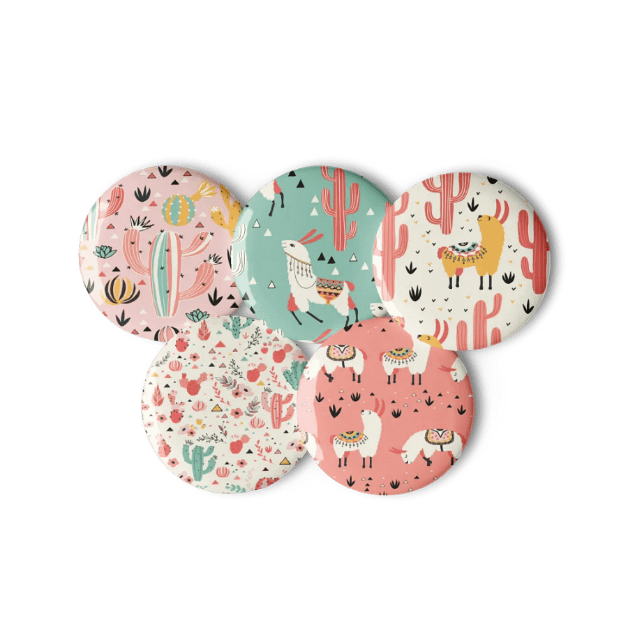 Llama Fiesta Pin Button Set product image (11)