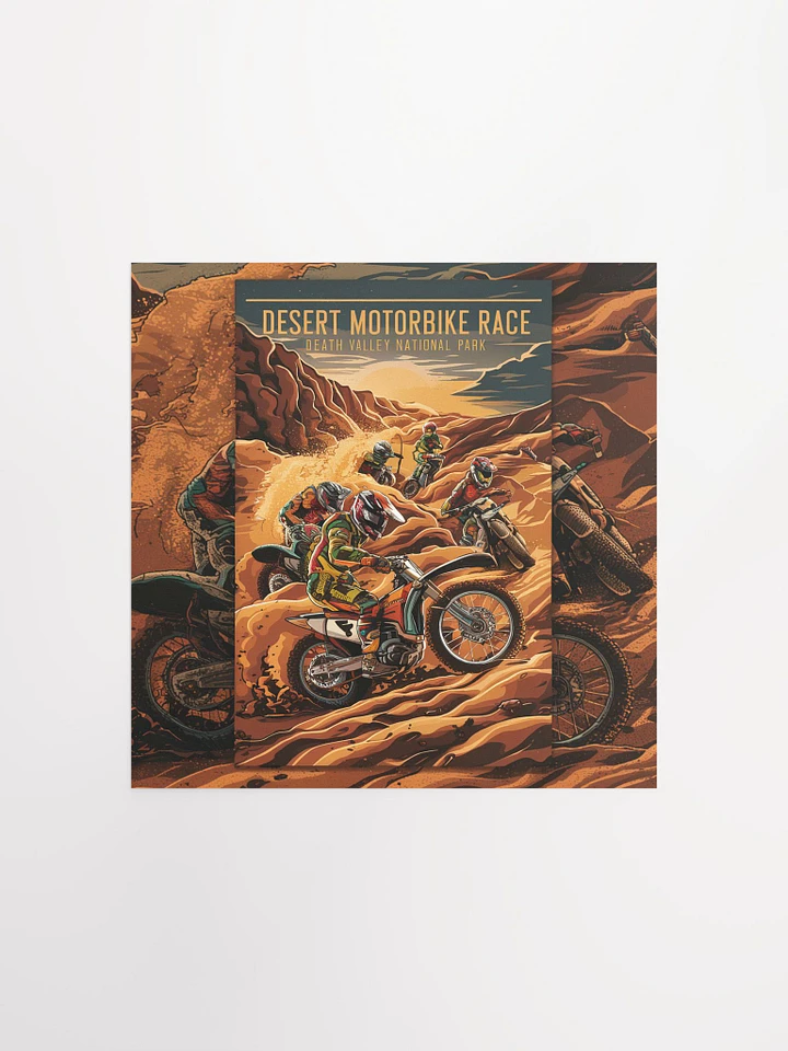 Desert Motorbike Race - Matte Poster product image (1)