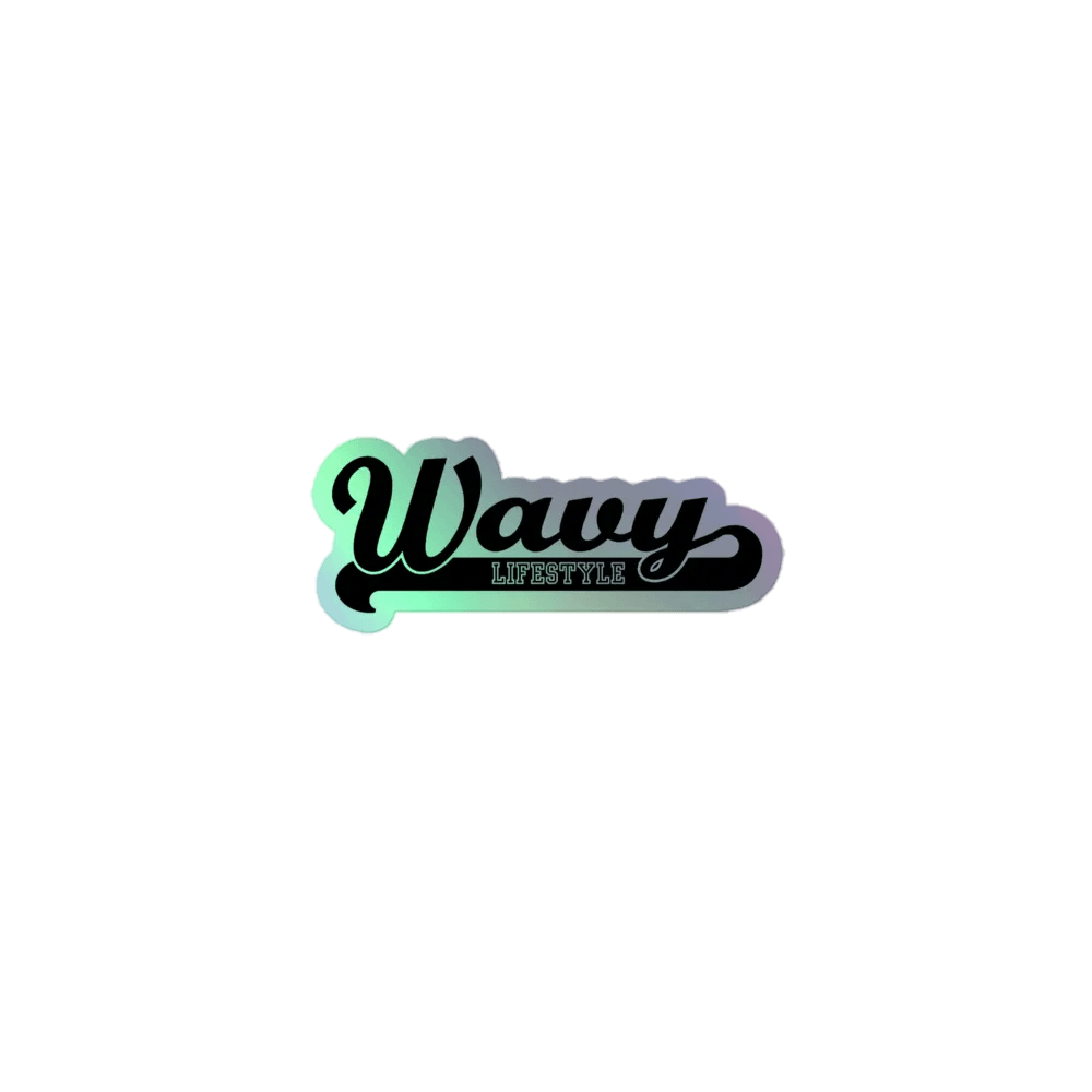 Wavy Lifestyle Holographic Sticker product image (1)