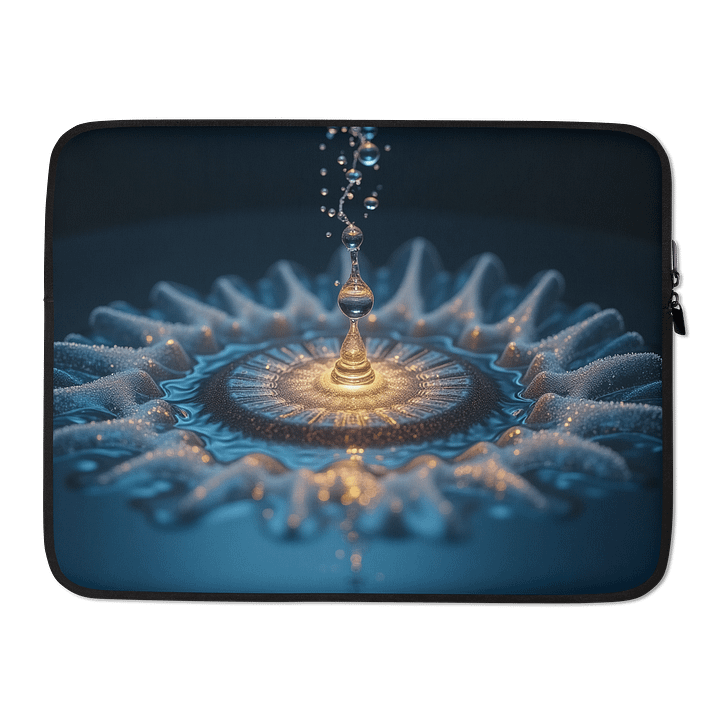Cymatic Drop | Resonant Frequency Laptop Sleeve product image (2)