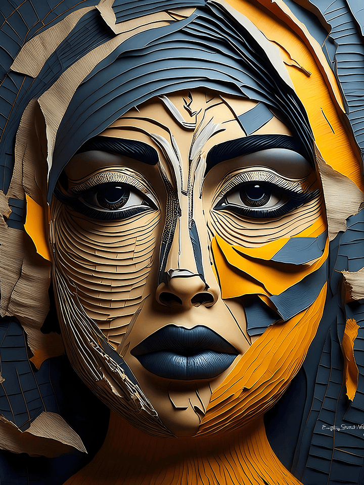 Paper Collection | Queen of Time | Canvas Art Painting product image (1)