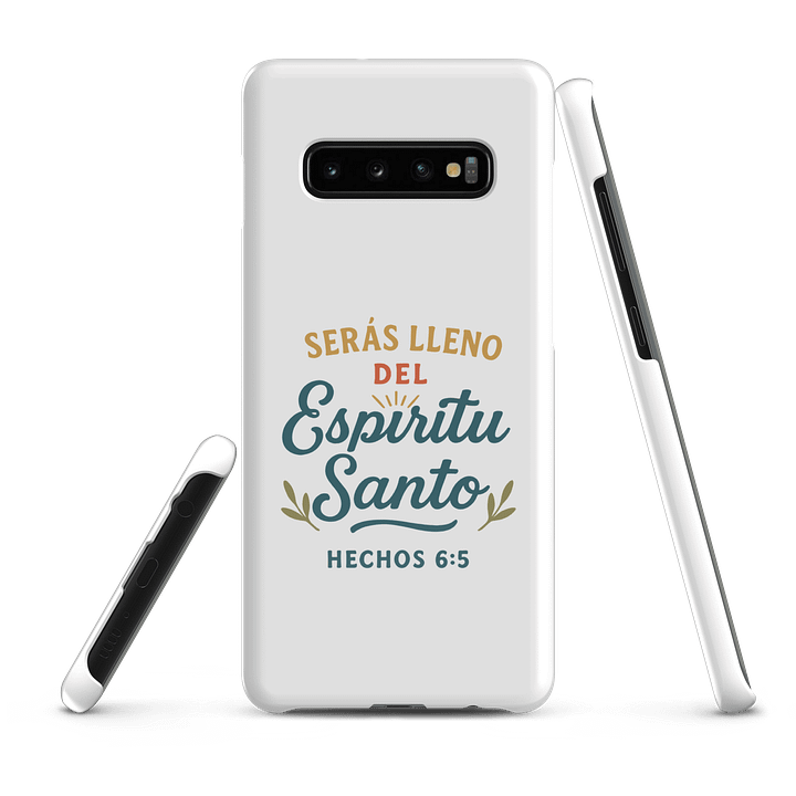 Samsung® Snap Case – “Serás Lleno del Espíritu Santo” – Spanish Acts 6:5 product image (1)