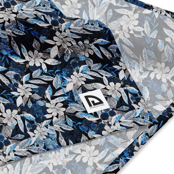 Blue White Garden Bandana product image (4)
