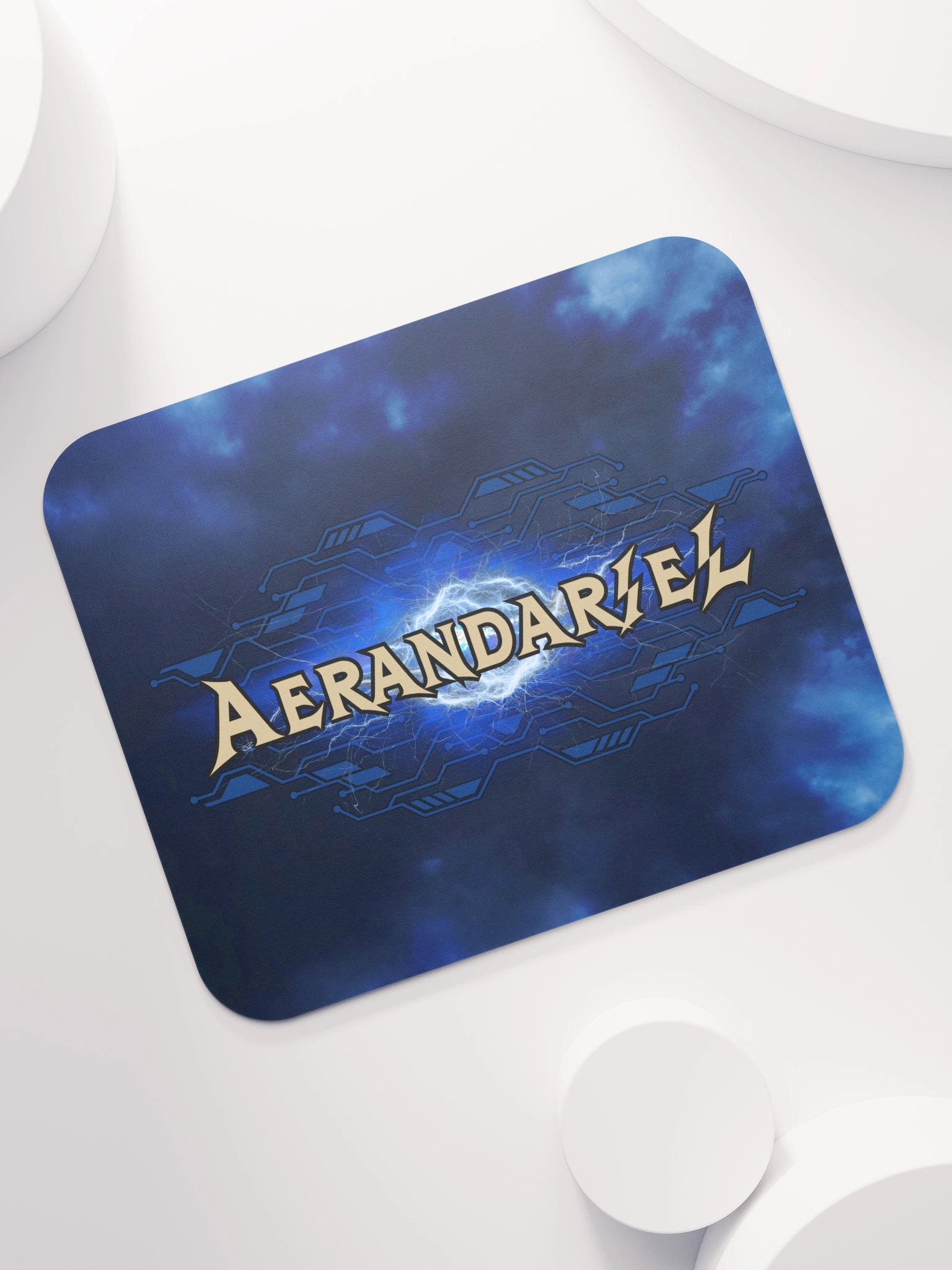 Aerandariel Electric Blue Lightning Mouse Pad product image (7)