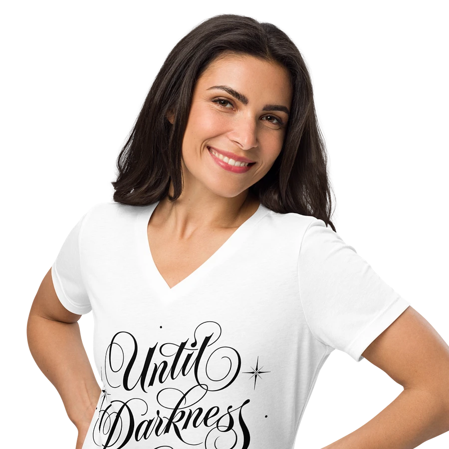 Until Darkness Dies (simple design) Bella+Canvas Women's Relaxed V-Neck T-Shirt product image (10)