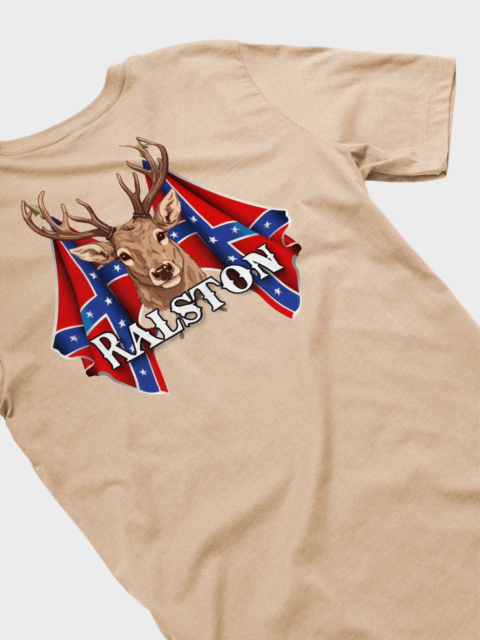 "Ralston" Last Name Rebel Redneck Deer - Adult T-Shirt product image (4)