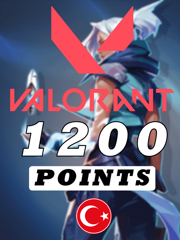 VALORANT Gift Card - 1200 Valorant Points Riot Games Key - TURKEY product image (1)