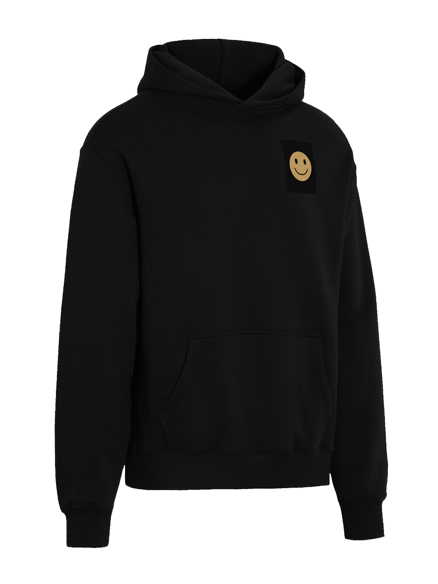 Playful Smiley Face and Japanese Waves Hoodie product image (4)