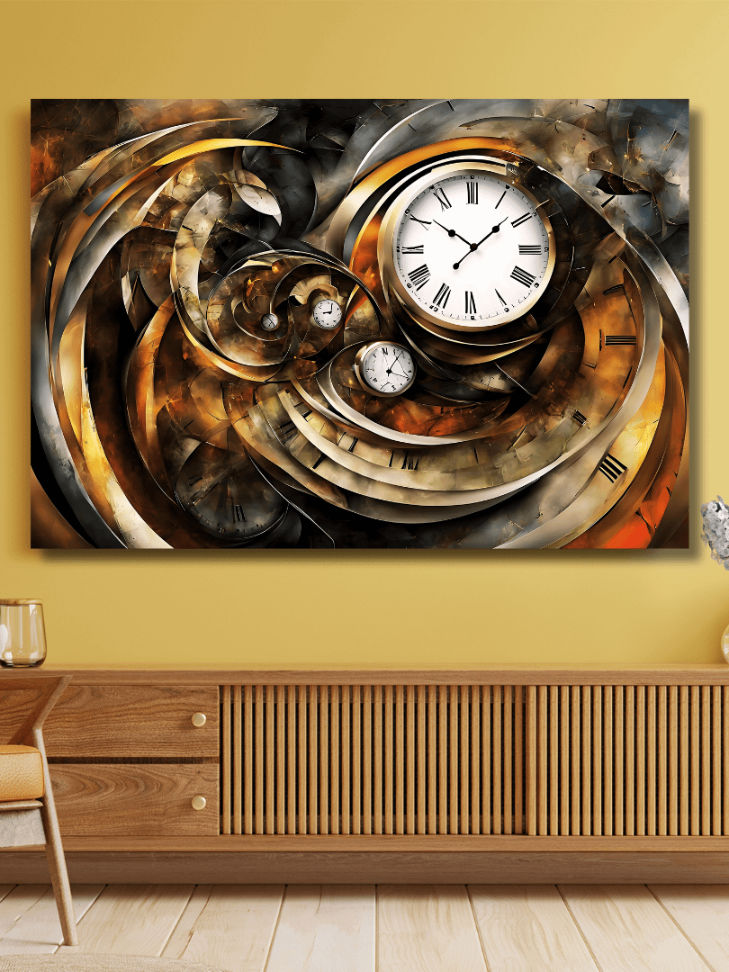 Time Confusion-12 | Canvas Artistic Wall Painting product image (4)