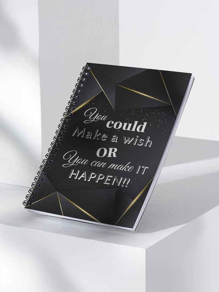 Spiral Notebook w. Inspirational / motivational quote product image (1)