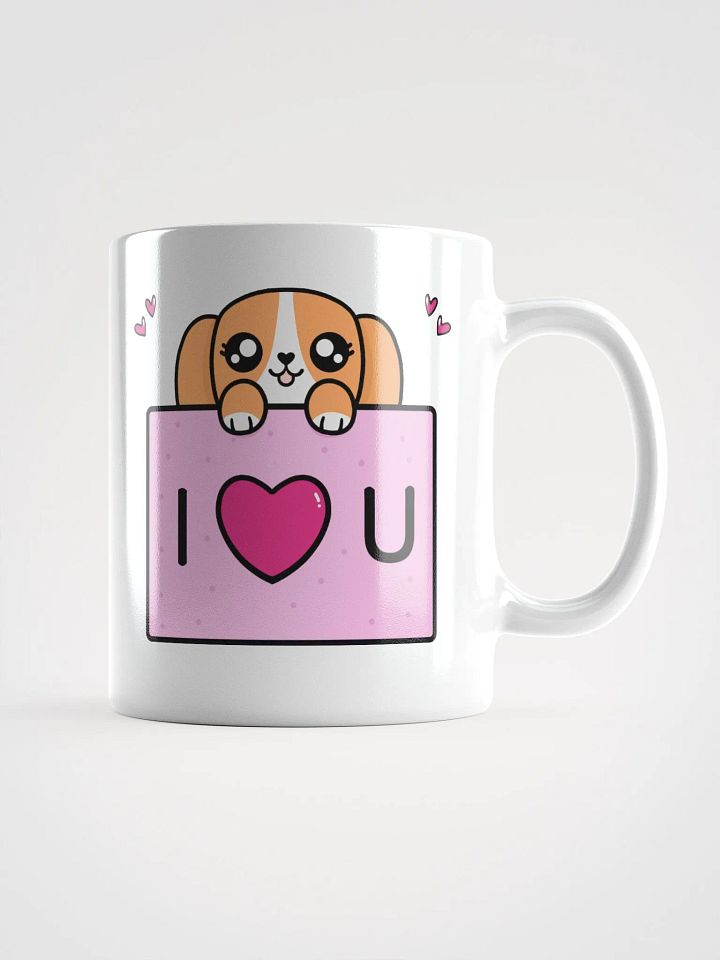 Cute Cat & Dog I Love U Mug product image (1)