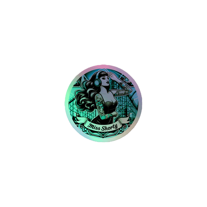Miss Shorty Original Holographic Logo Sticker Set product image (1)