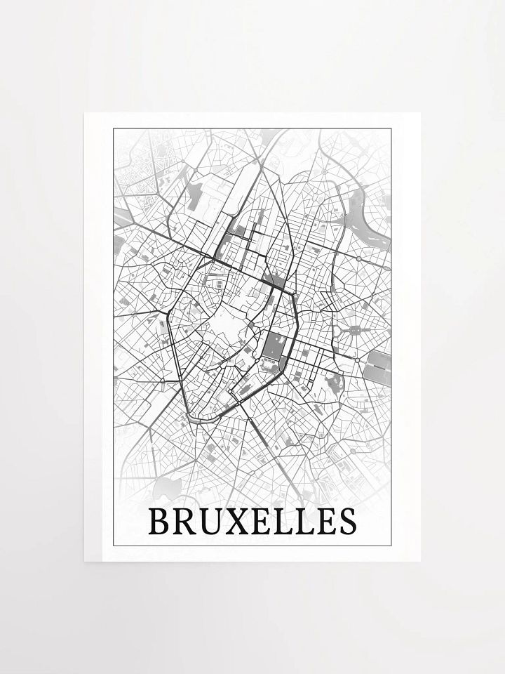 Bruxelles, Belgium, city map print product image (2)