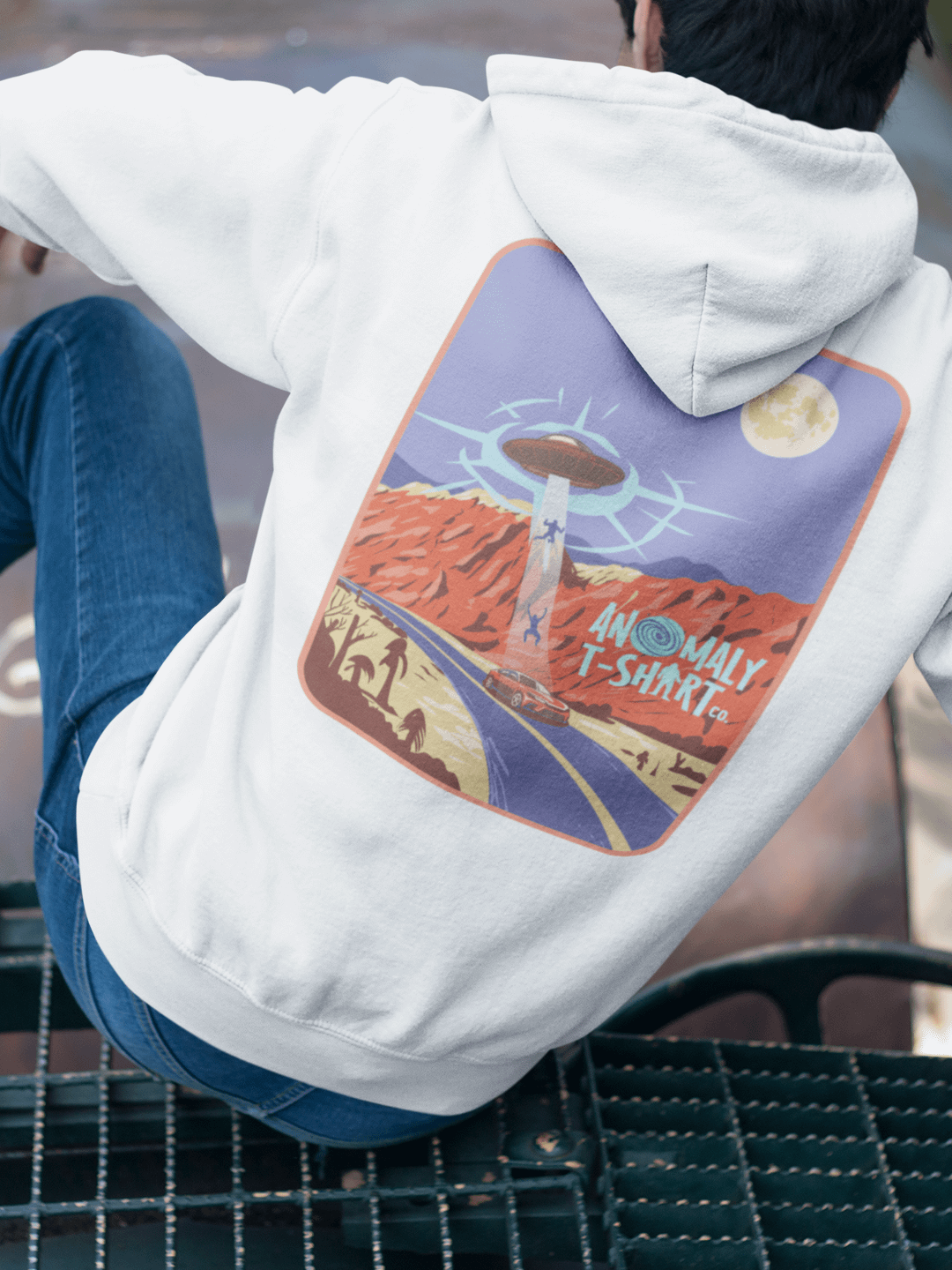 Desert UFO Abduction Hoodie product image (1)