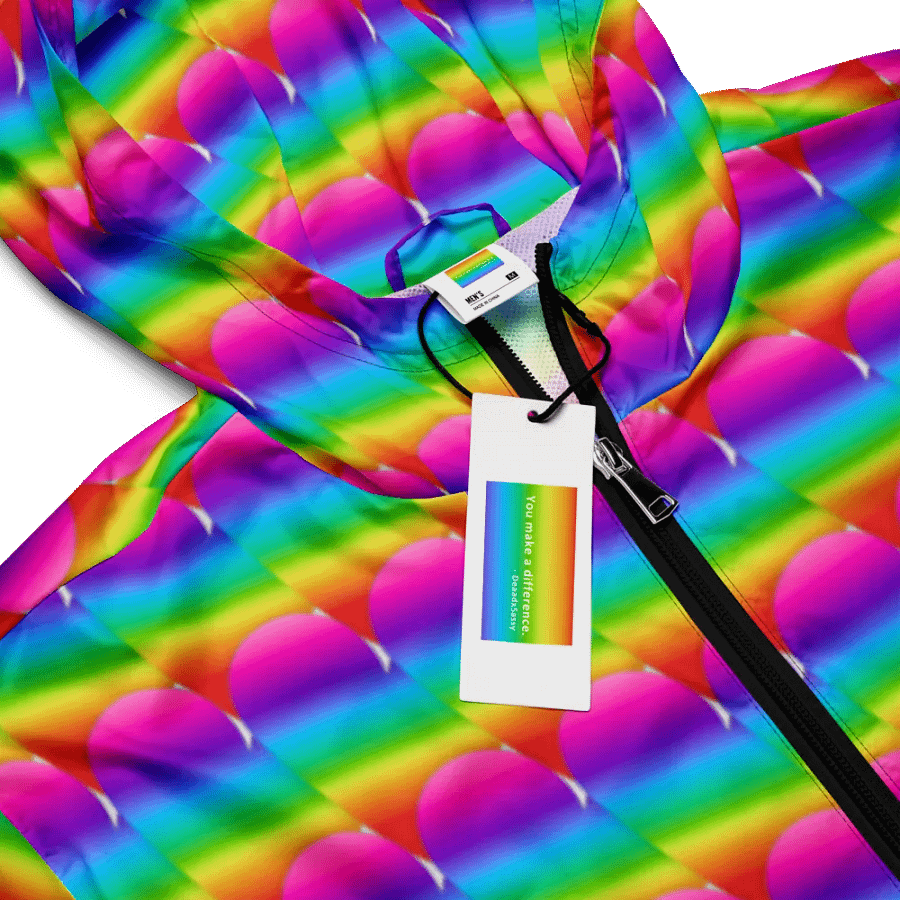 Rainbow Heart Windbreaker product image (7)