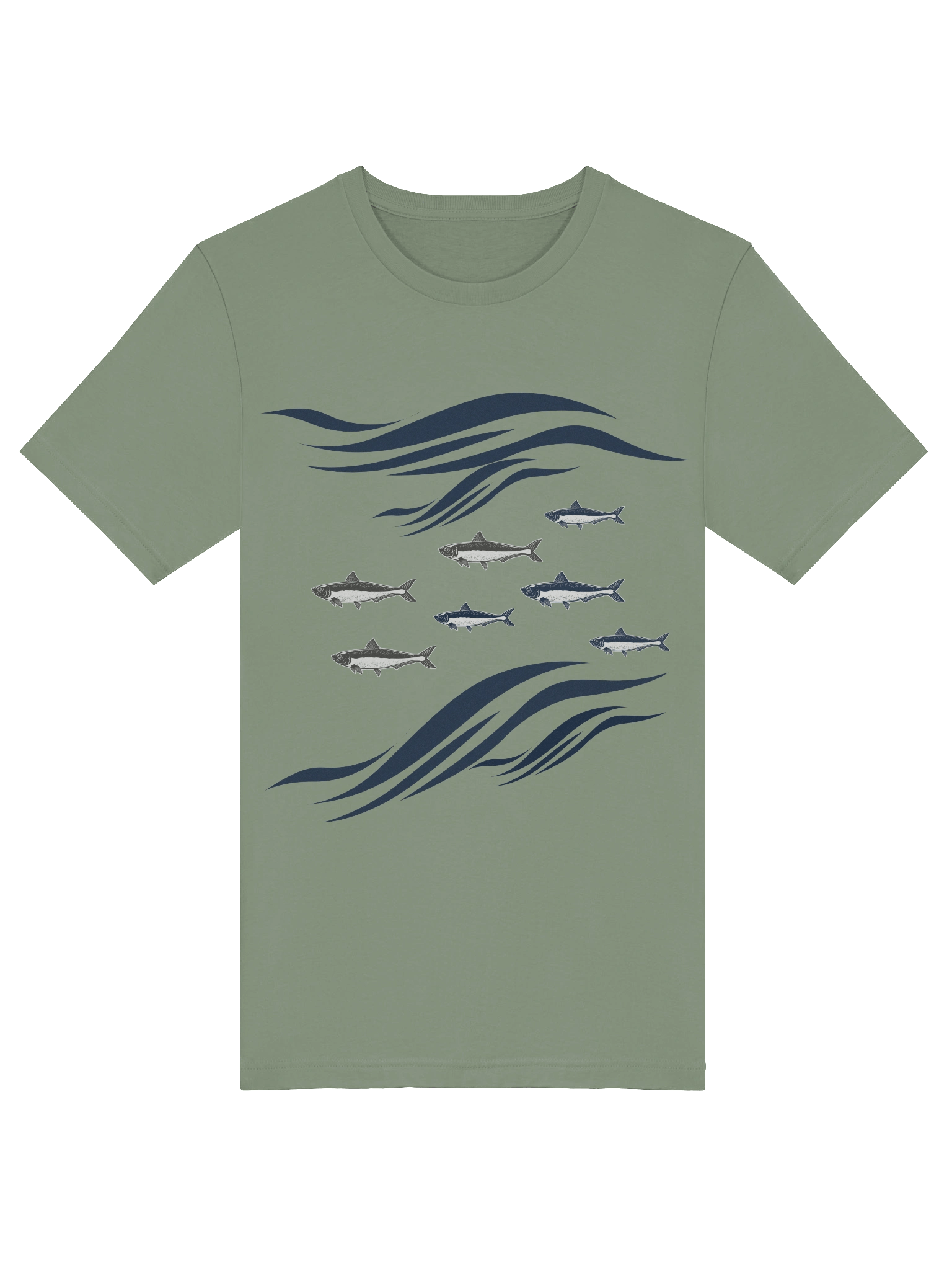 Sardines In Waves Supersoft Lightweight T-Shirt product image (5)