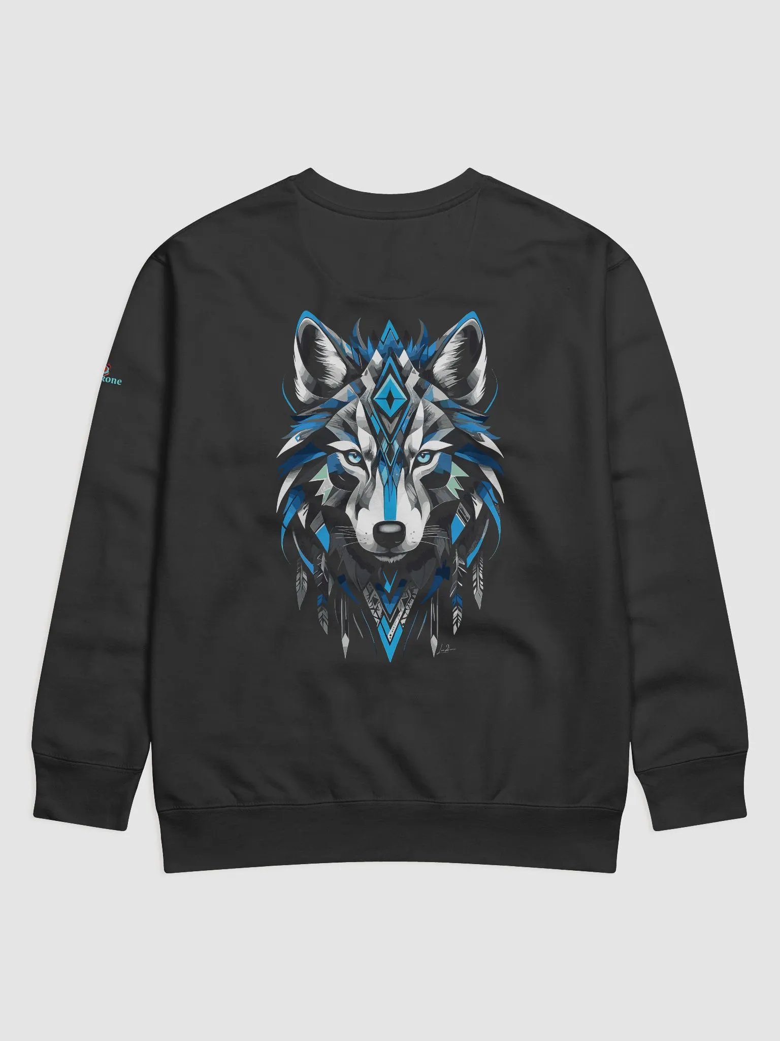 Tribal Wolf Symmetry - Premium Sweatshirt product image (3)