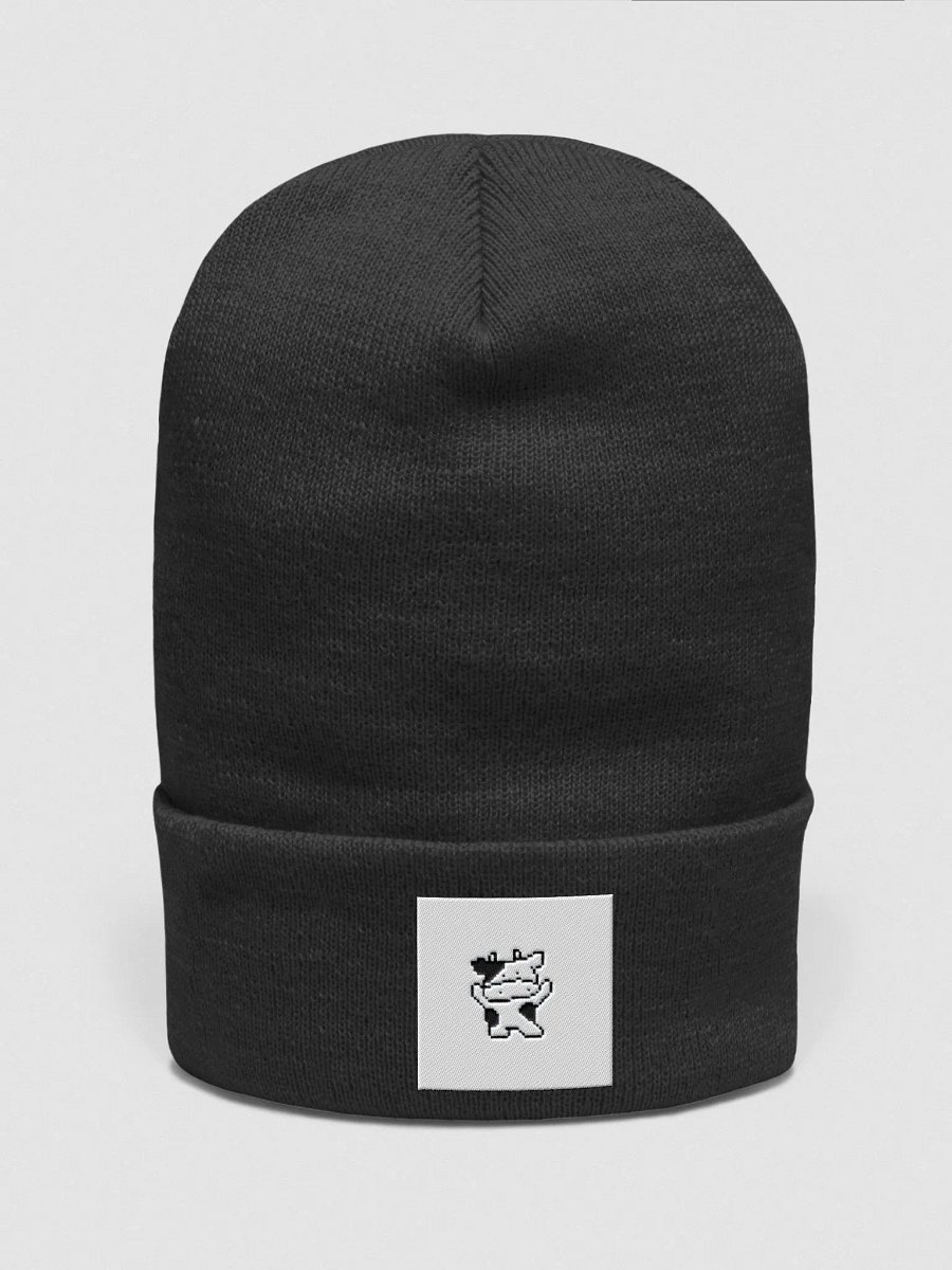 Pixel Dancing Cow Cuffed Beanie product image (1)