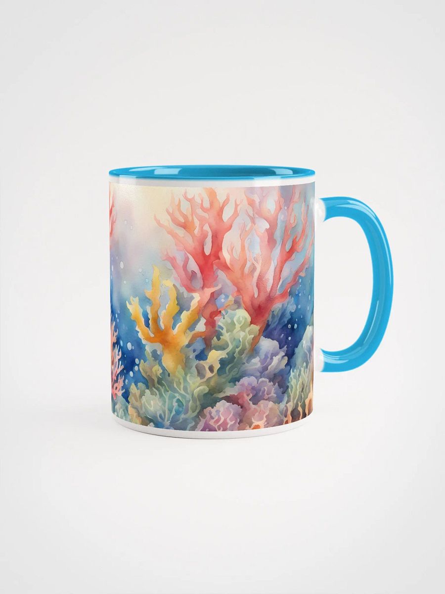 Coral Reefy Feelings, Ceramic Mug with Color Inside product image (2)