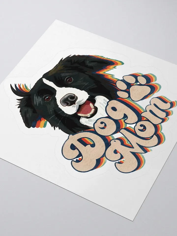 Border Collie Dog Mom Sticker product image (2)