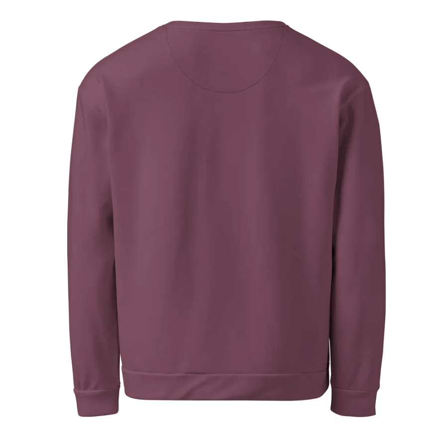 Plain Deep Purplish Red Soft Summer Unisex Recycled Polyester Heavyweight Premium Sweatshirt by Treasure Pie product image (3)