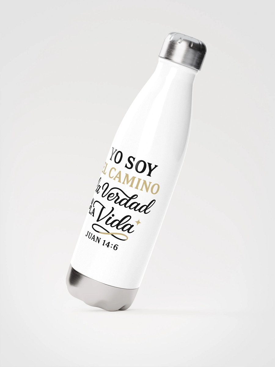 Stainless Steel Water Bottle – “Yo Soy el Camino, la Verdad y la Vida” – Spanish Bible Verse product image (2)