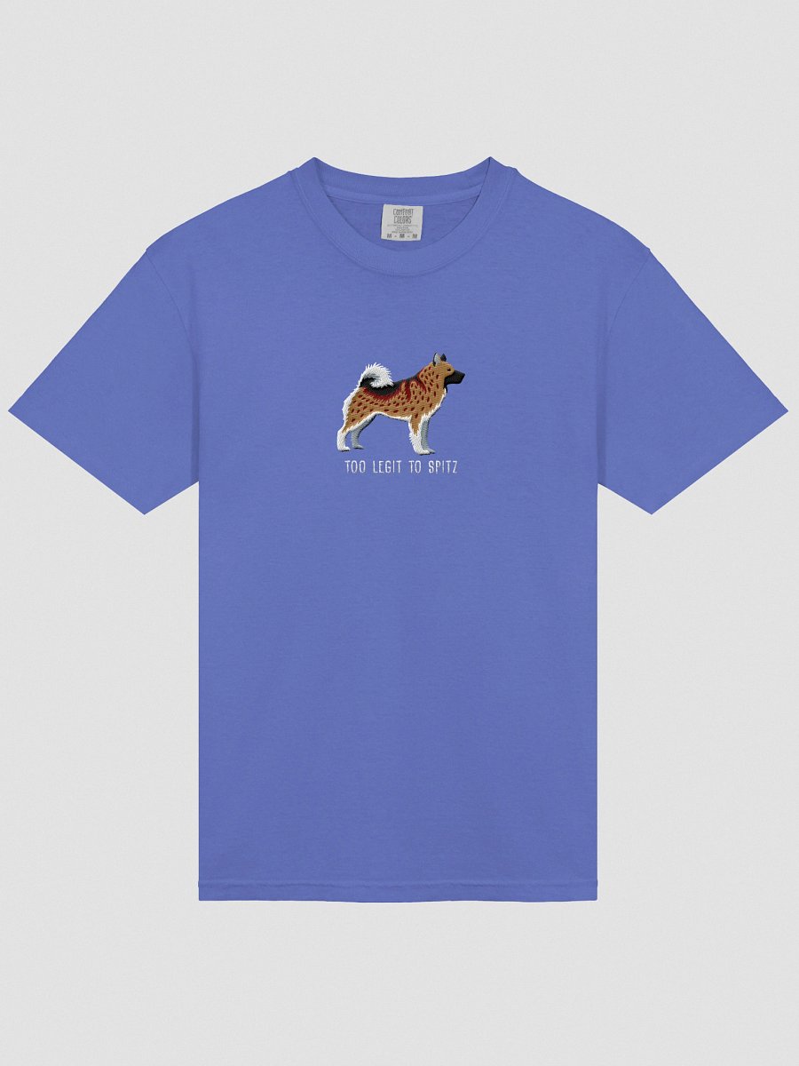 Too Legit to Spitz T-Shirt(Embroidered) of a Norwegian Elkhound(Brown) product image (33)