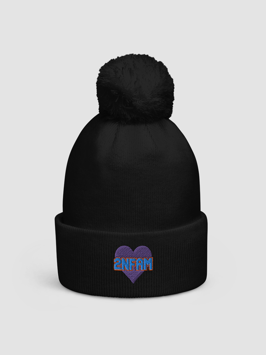 2NFAM Heart Solid Pom-Pom Beanie product image (1)