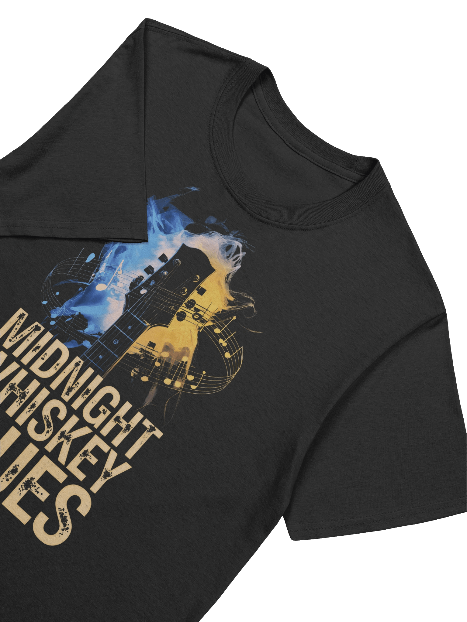 Midnight, Whiskey, Blues - Unisex Softstyle Tee (The Slogan Series) product image (7)