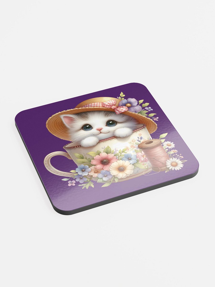 Floral Feline Tea Party Coaster product image (1)