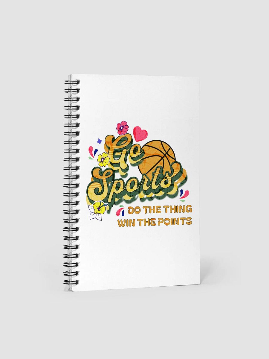 Go Sports Basketball Sports Motif Spiral Notebook product image (1)