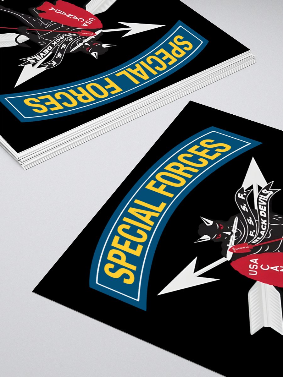 Black Devils Special Forces Kiss Cut Stickers product image (8)