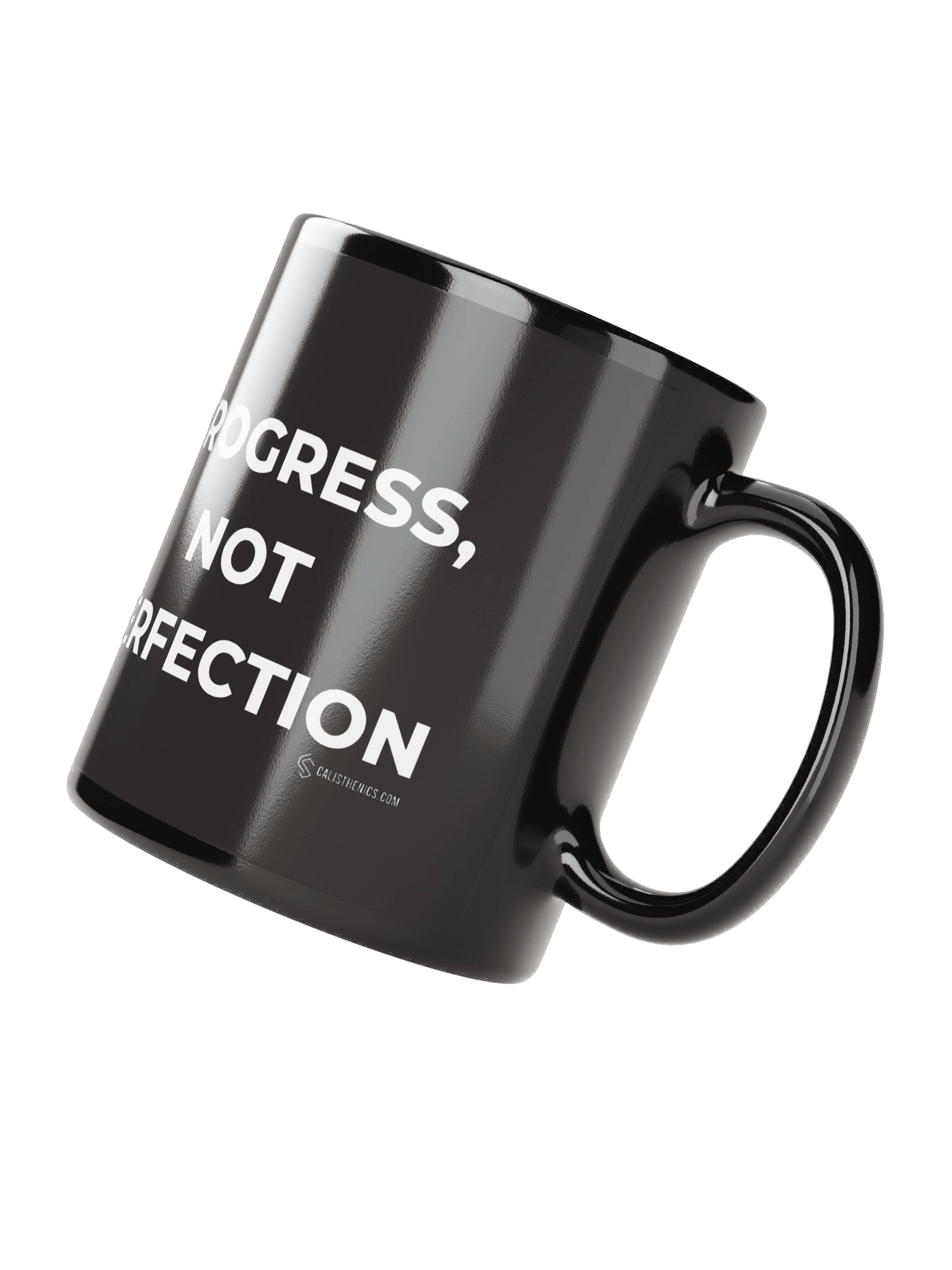 Progress, Not Perfection Mug (Black, Logo) product image (4)