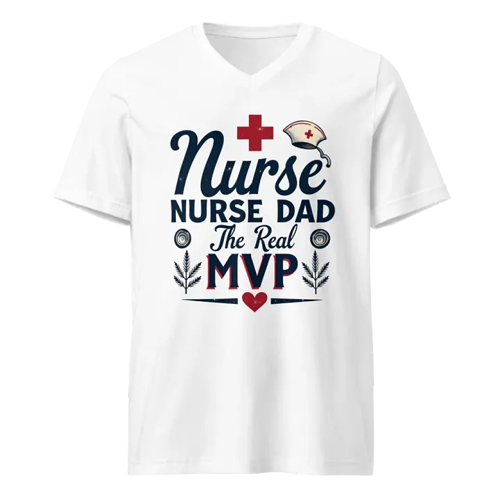 Nurse Dad MVP V-Neck Tee product image (1)