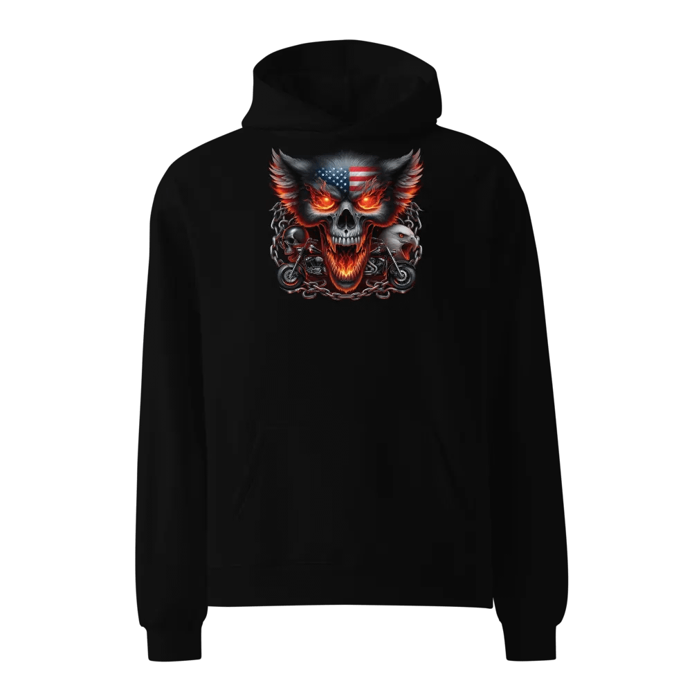Patriotic Flames Oversized Hoodie #4 product image (1)