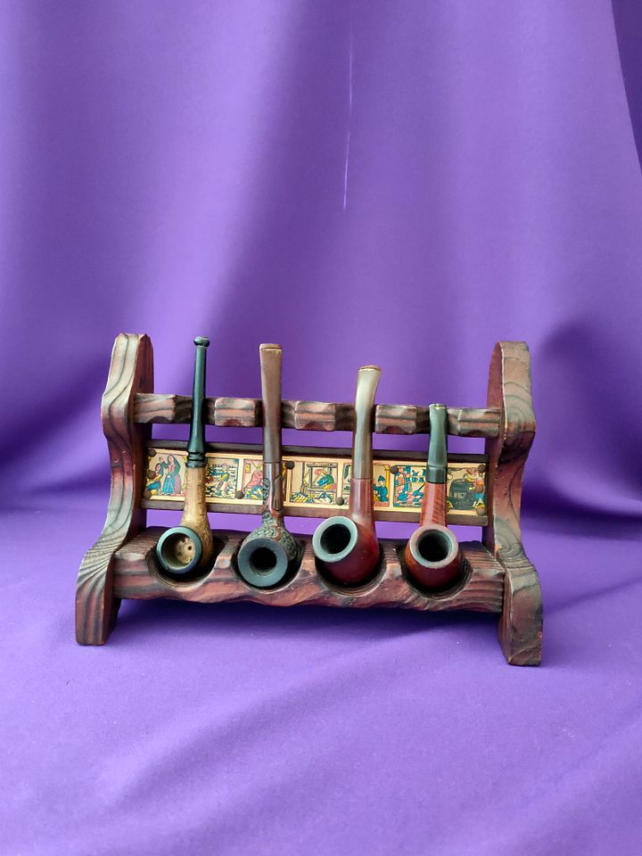 Suporte com cachimbos vintage product image (1)