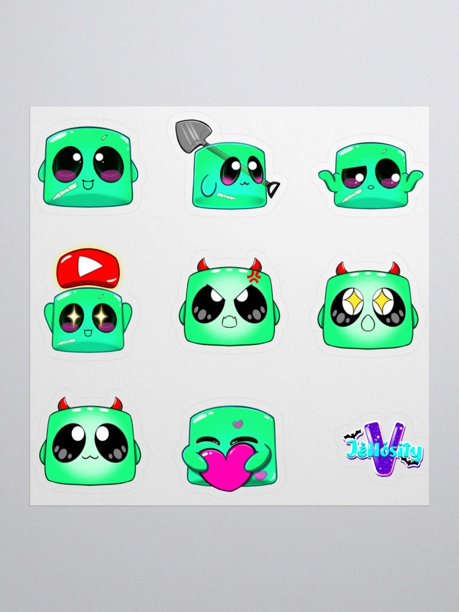 Jello and Baby Demon Sticker sheet product image (1)