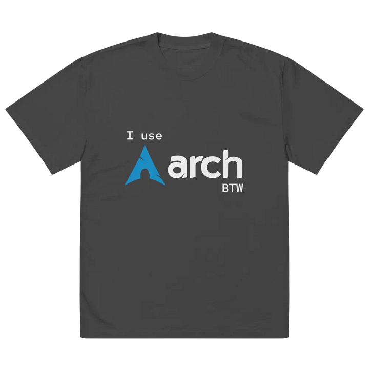 Arch Linux meme Oversized Tee product image (2)