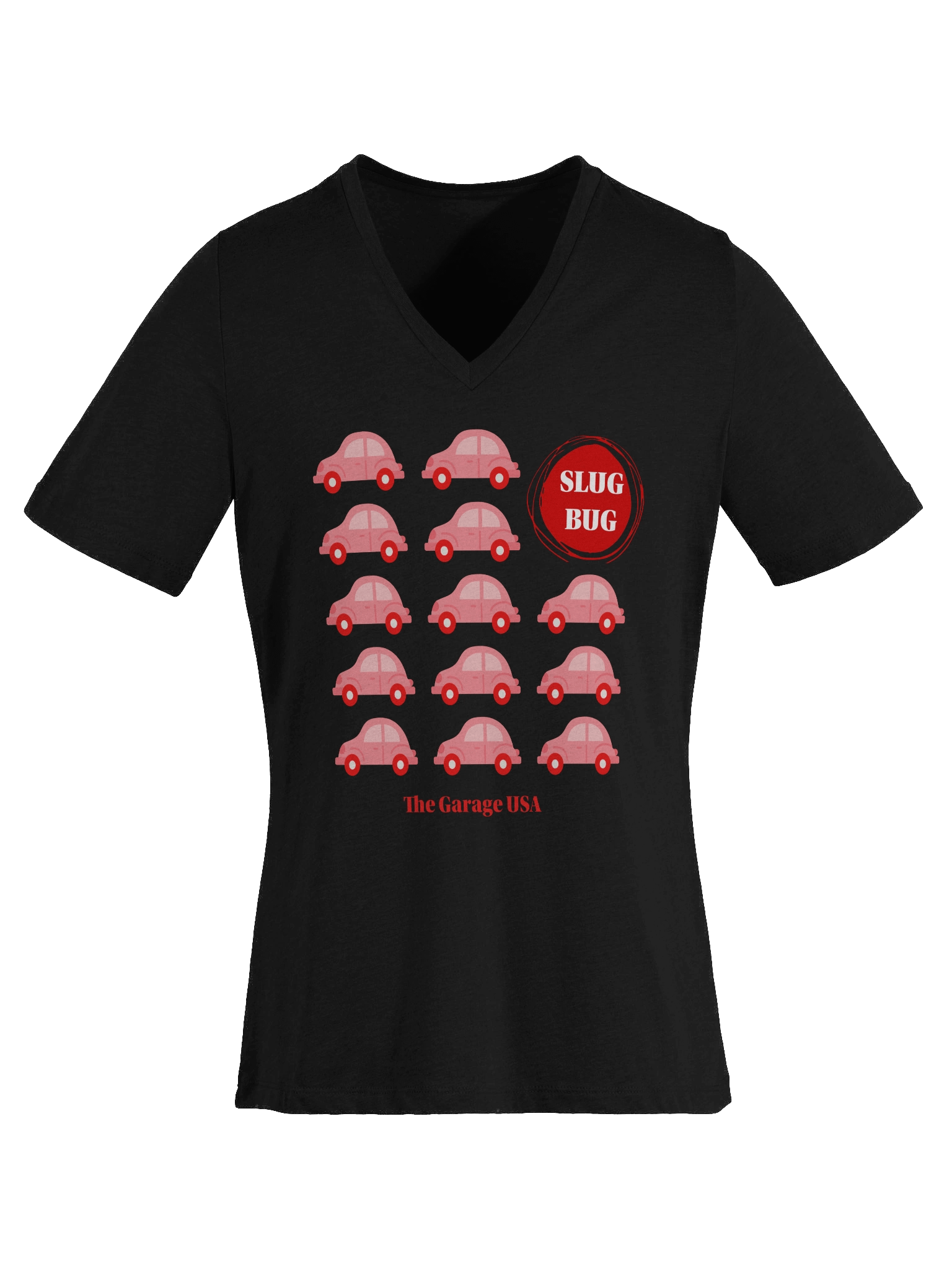 Slug Bug Red T-Shirt (Women's V-Neck) product image (6)