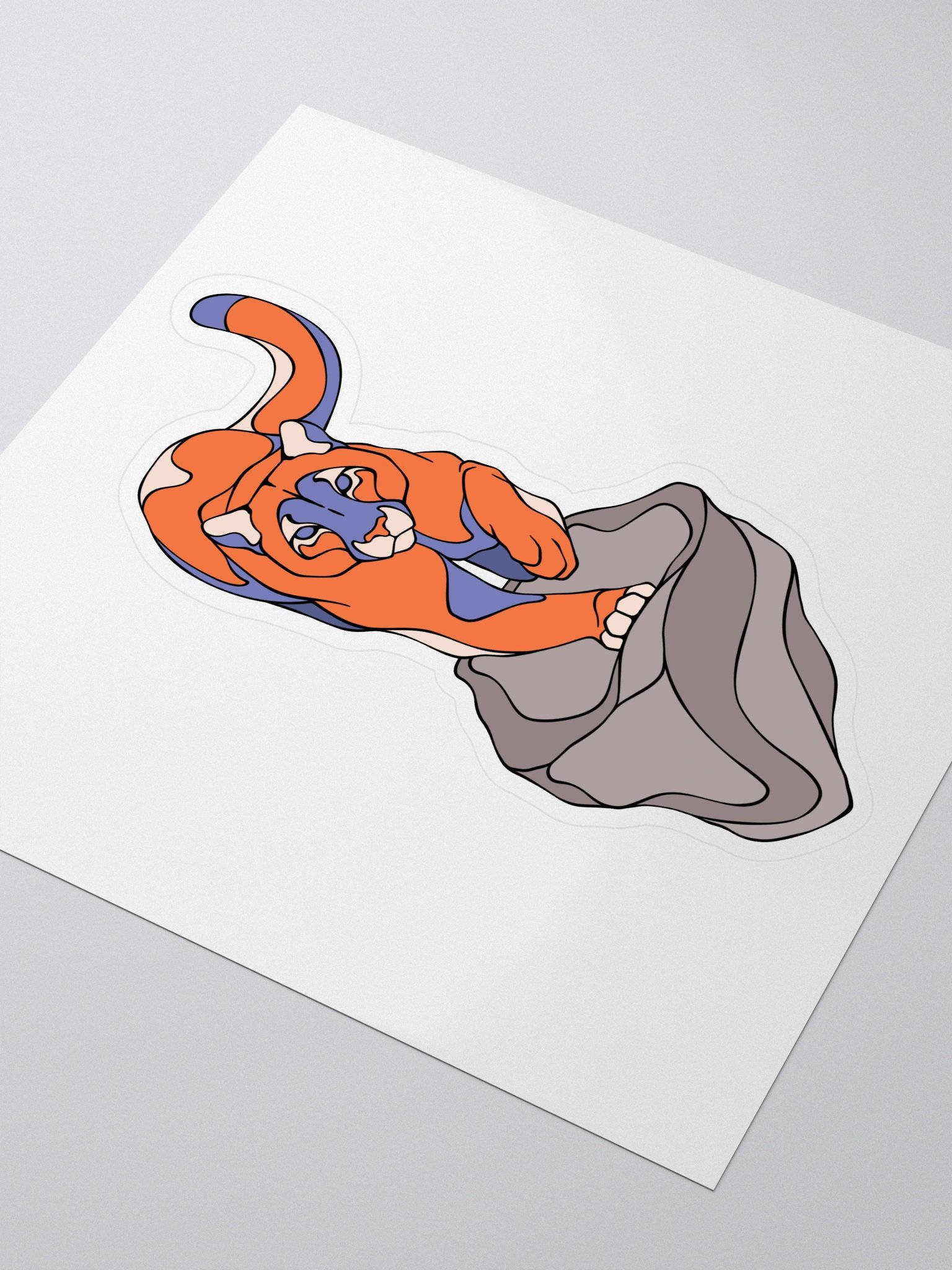 Puma's Gaze - Large Kiss Cut Sticker product image (3)