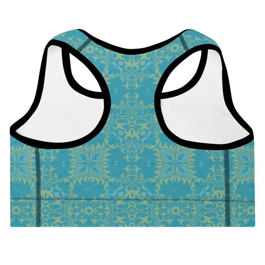 Turq Lime All-Over Print Padded Sports Bra product image (7)