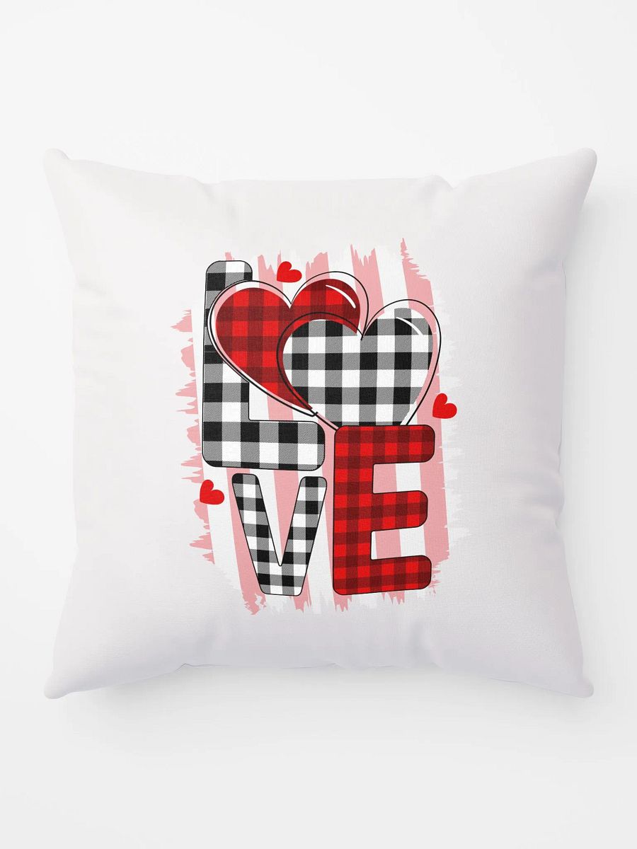 Checkered Love All-Over Pillow product image (9)