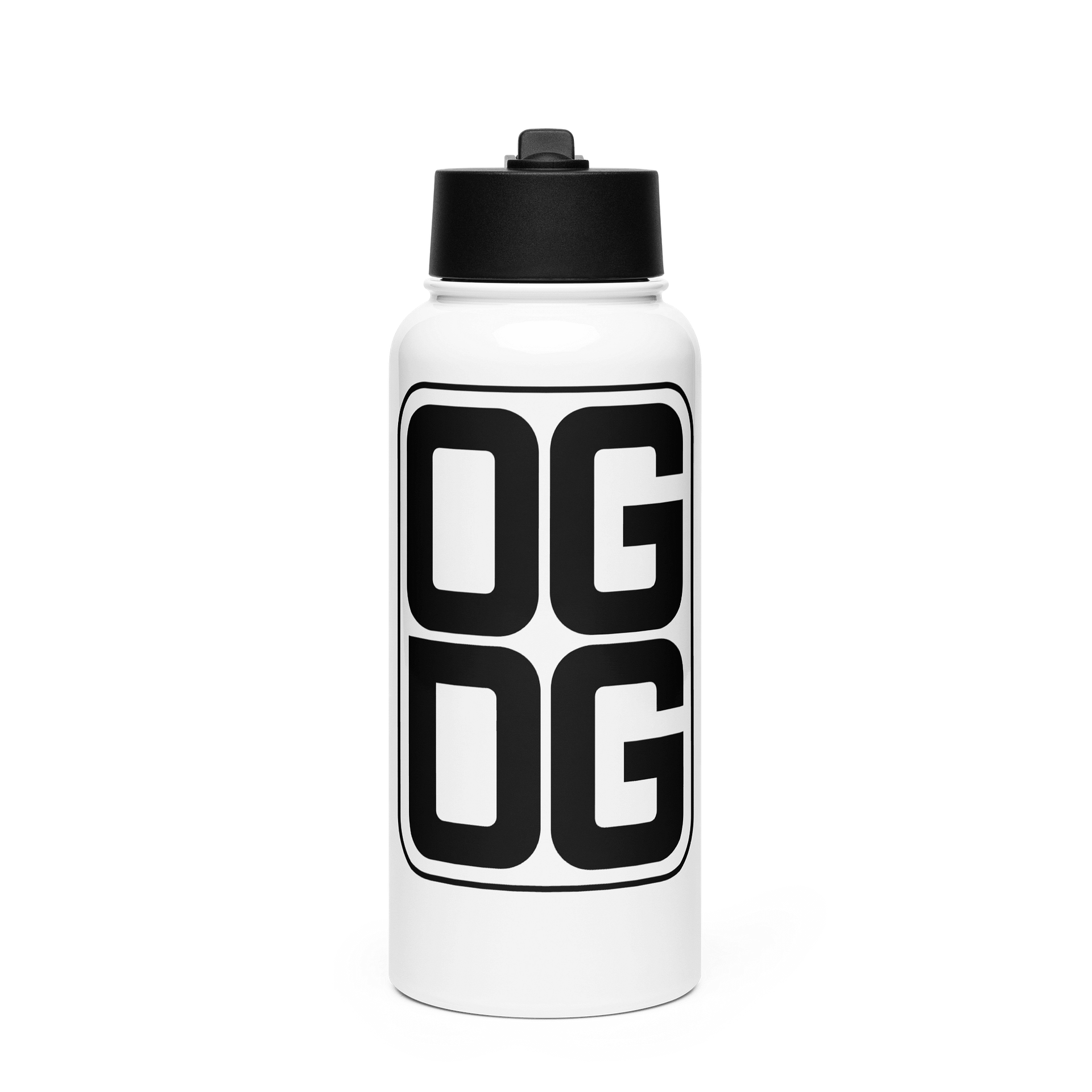 OG Logo Stainless Steel Water Bottle with Straw product image (1)