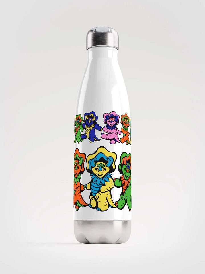 Dancing Dinos Stainless Steel Water Bottle product image (1)