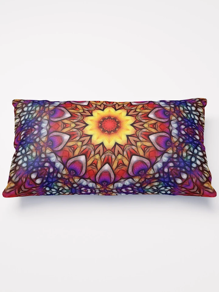 Blue Red Purple Kaleidoscope Throw Pillow product image (1)