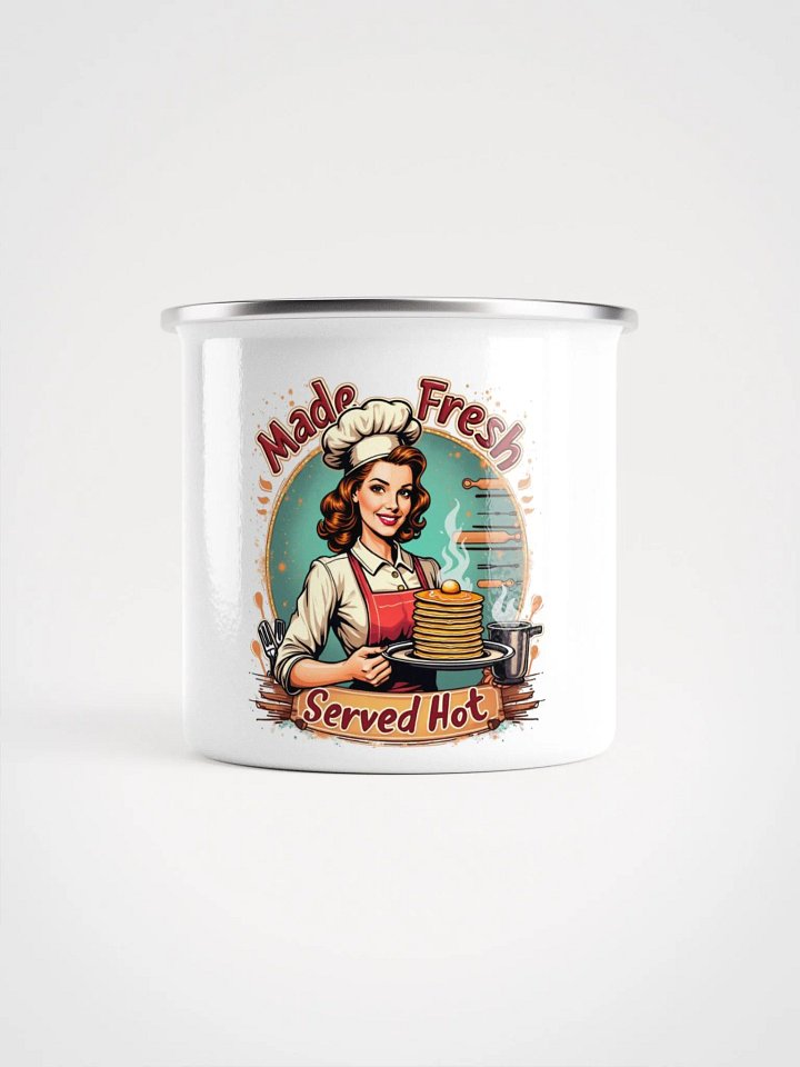 Vintage Chef's Delight Enamel Mug product image (2)
