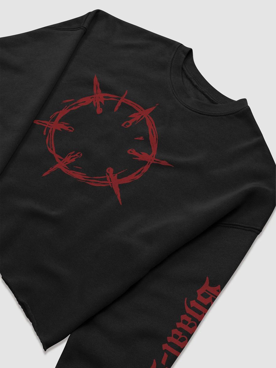 Bhaal-Babe Black Sacrifice Fleece Crop Top Sweatshirt product image (4)