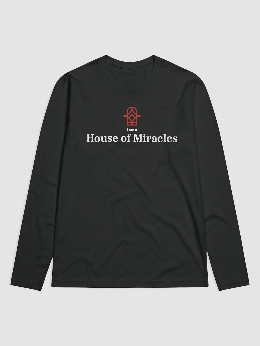 I am a House of Miracles - Longsleeve - Black product image (1)